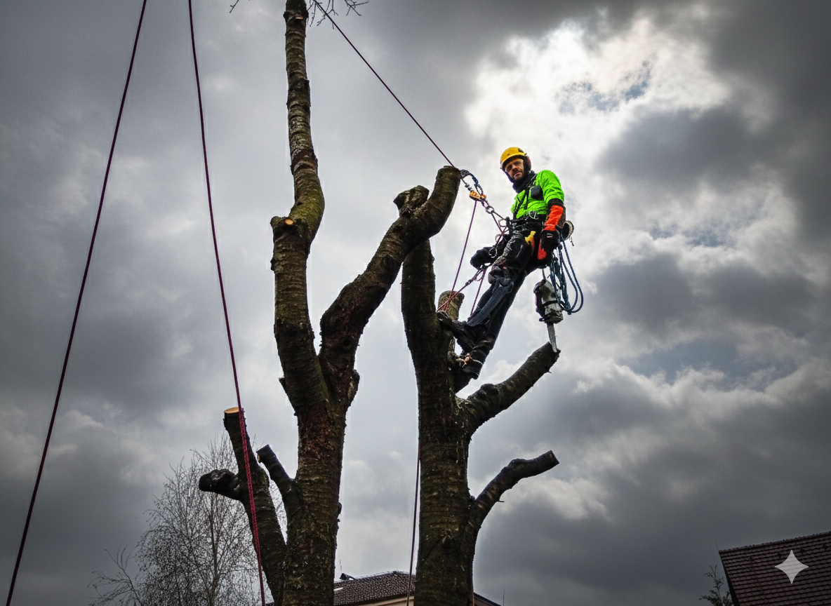 Rizikové kácení stromu